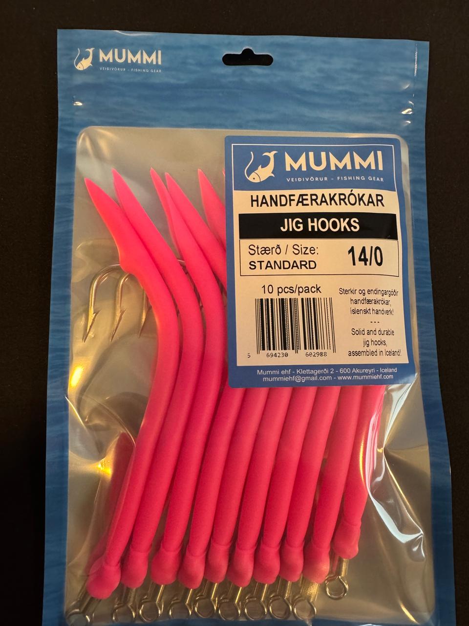 14/0 Krókar, Standard, 10 stk í pakkningu