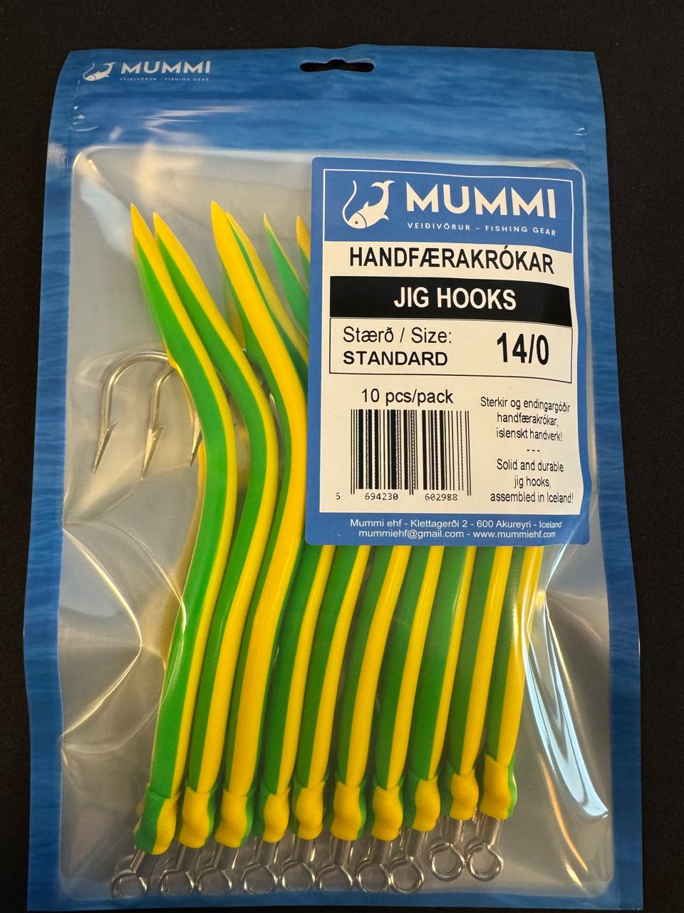 14/0 Krókar, Standard, 10 stk í pakkningu
