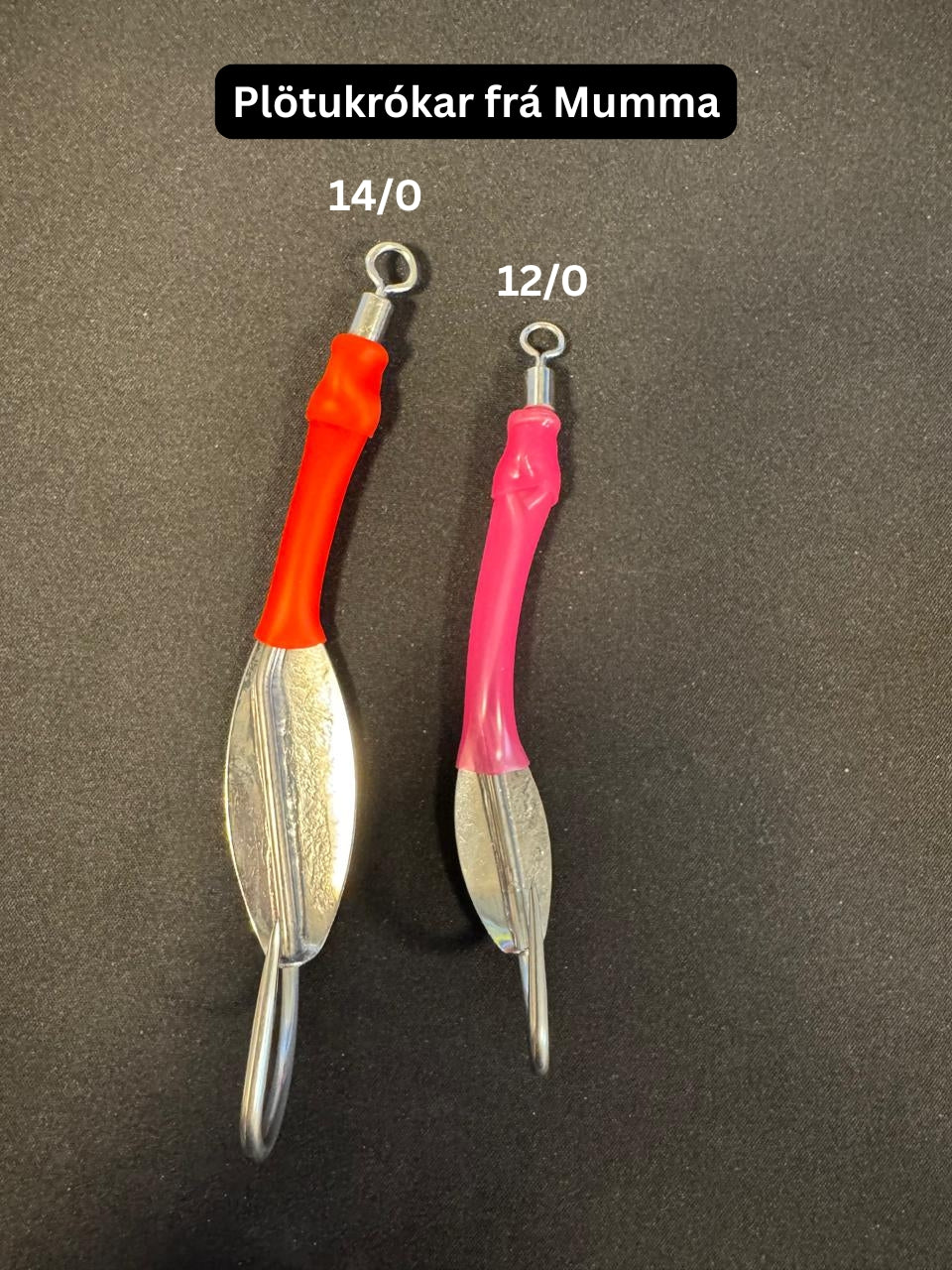 Plötukrókar - Platehooks 14/0  (10 stk/pcs) Blandaðir litir/Mixed colours