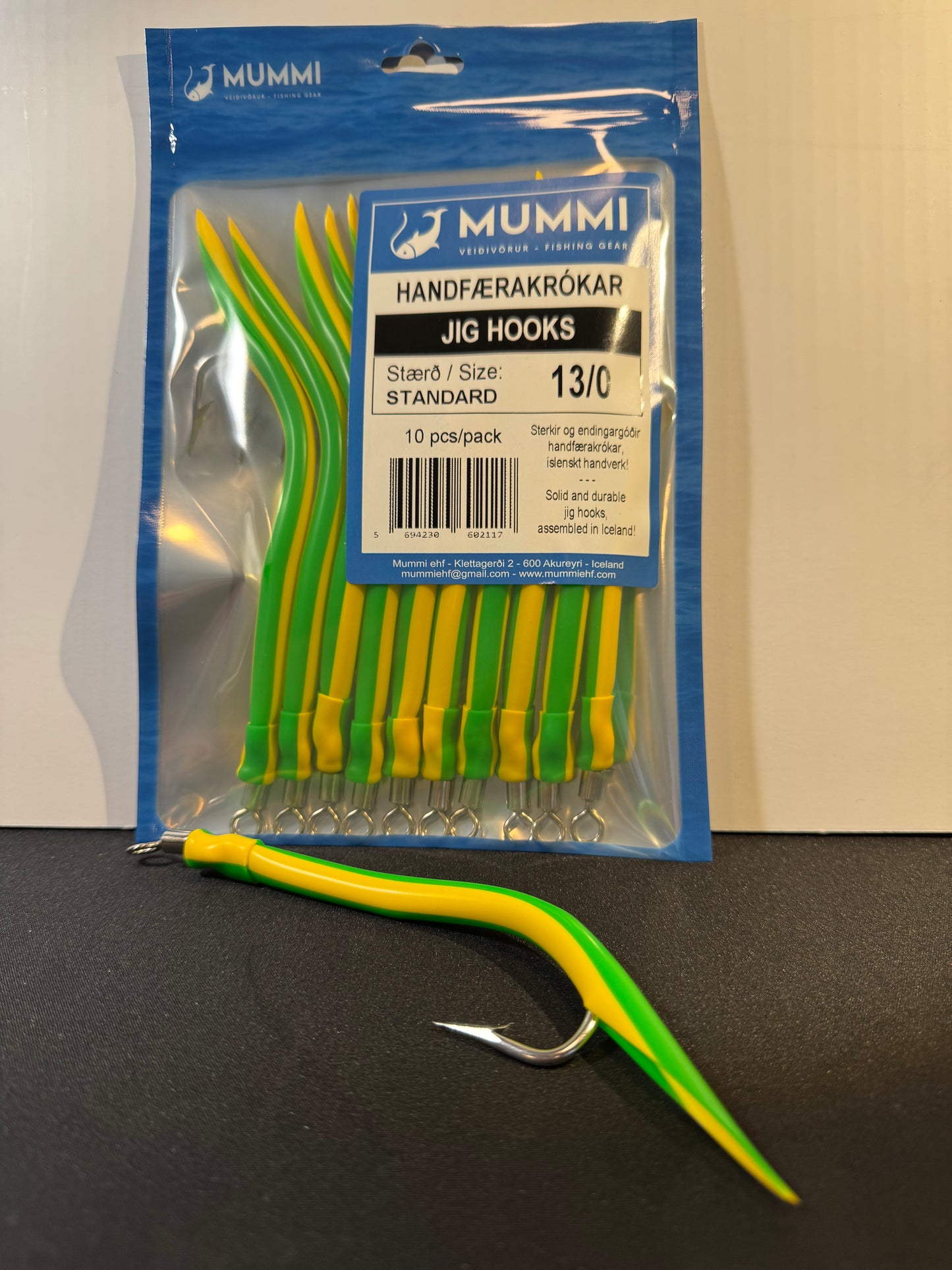 13/0 Hooks, Standard, 10 pcs per pack