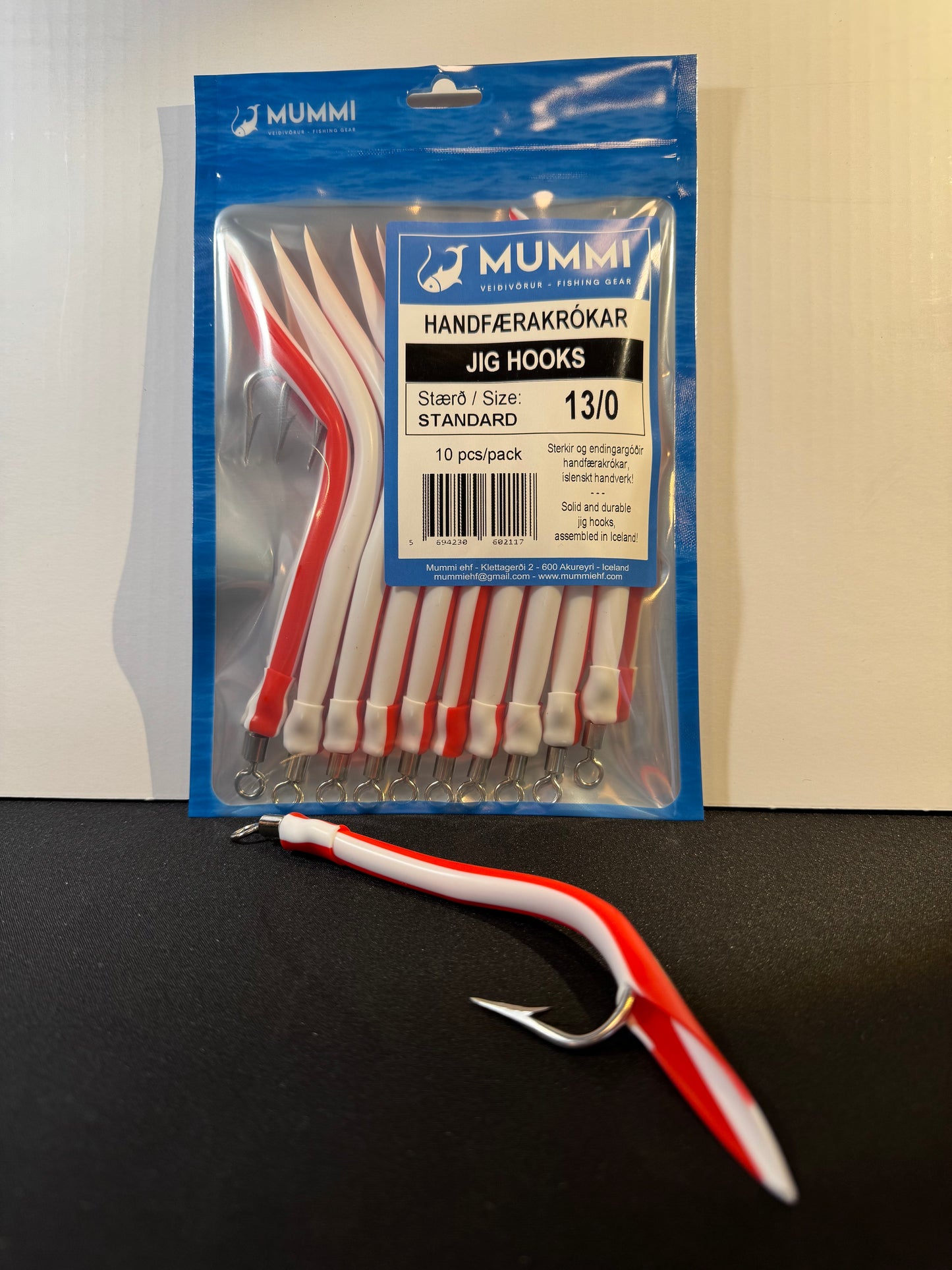 13/0 Hooks, Standard, 10 pcs per pack