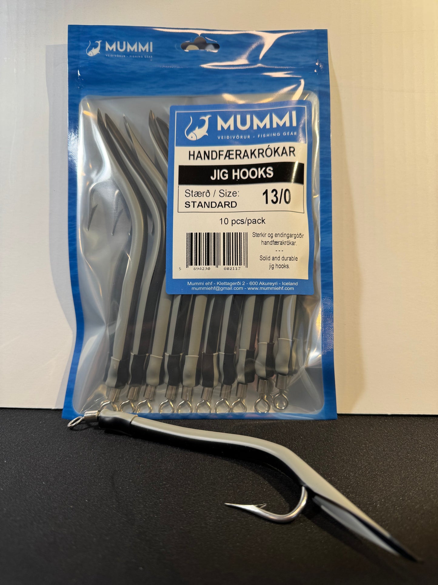 13/0 Hooks, Standard, 10 pcs per pack