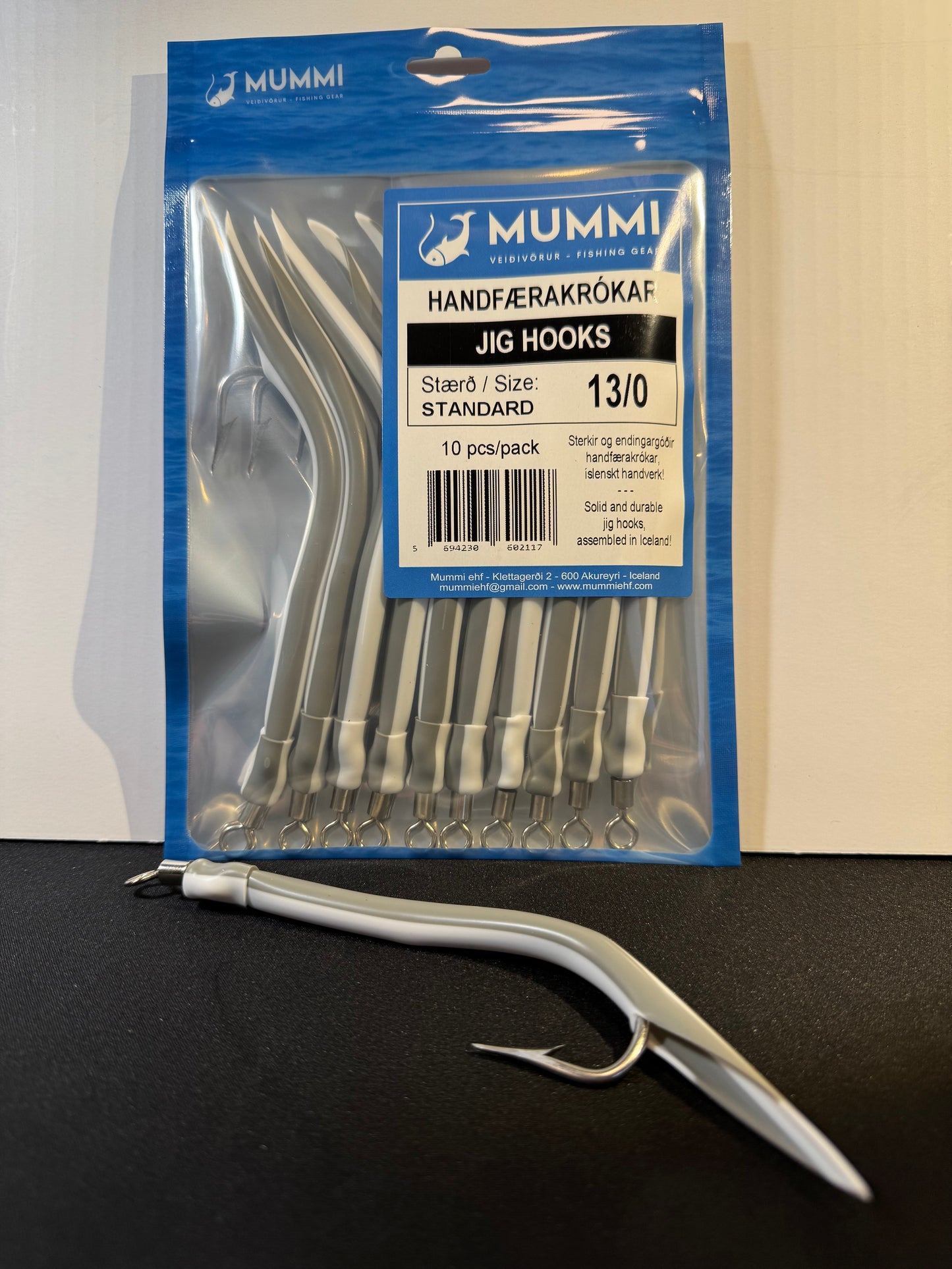 13/0 Hooks, Standard, 10 pcs per pack