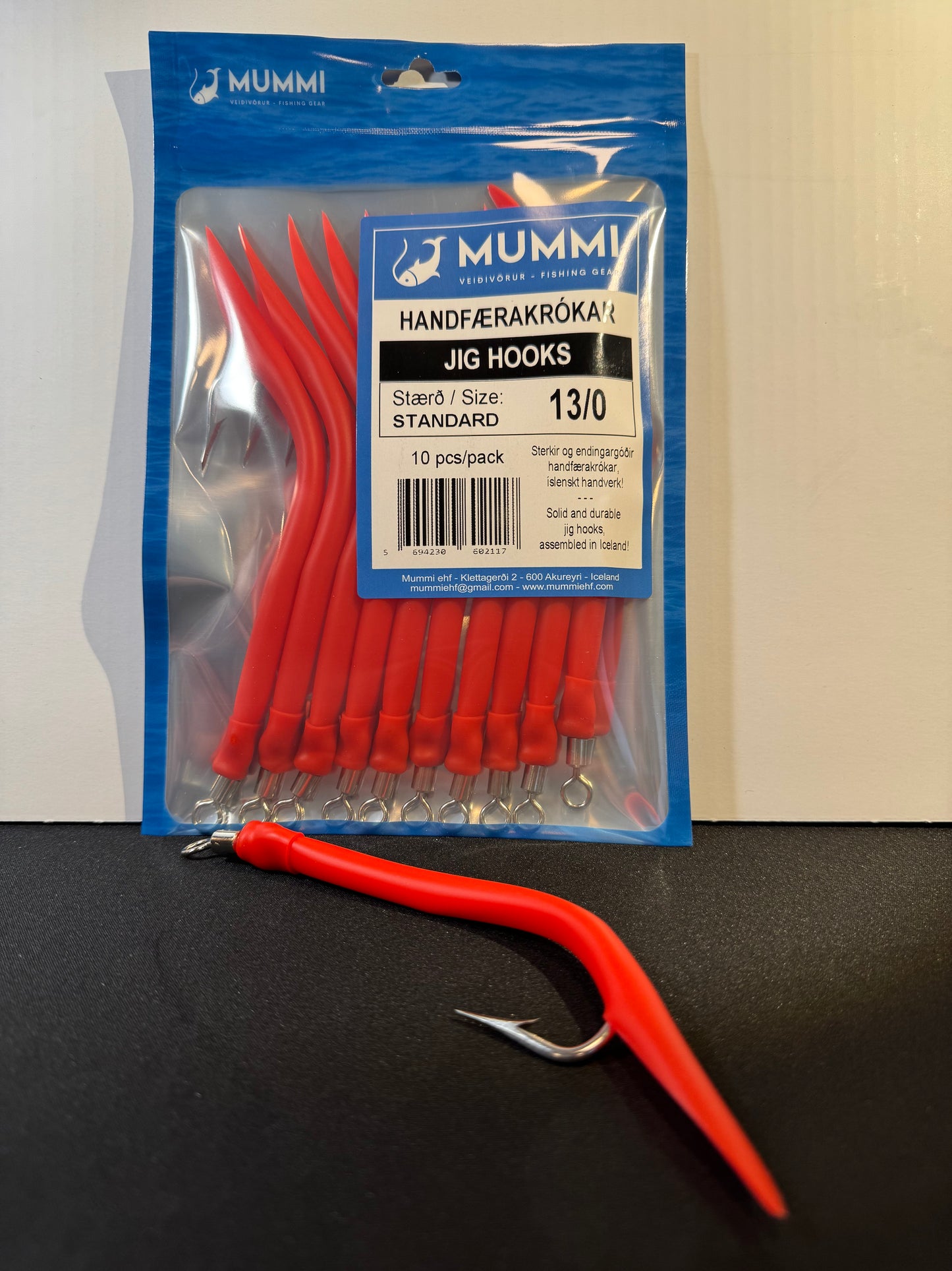 13/0 Hooks, Standard, 10 pcs per pack