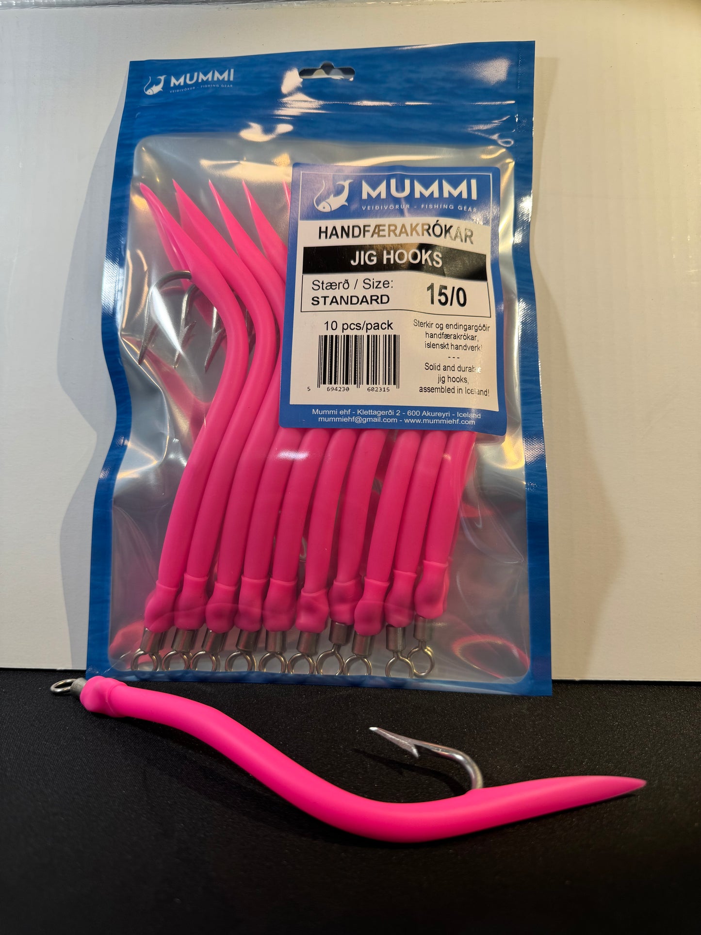 15/0 Krókar, Standard, 10 stk í pakkningu