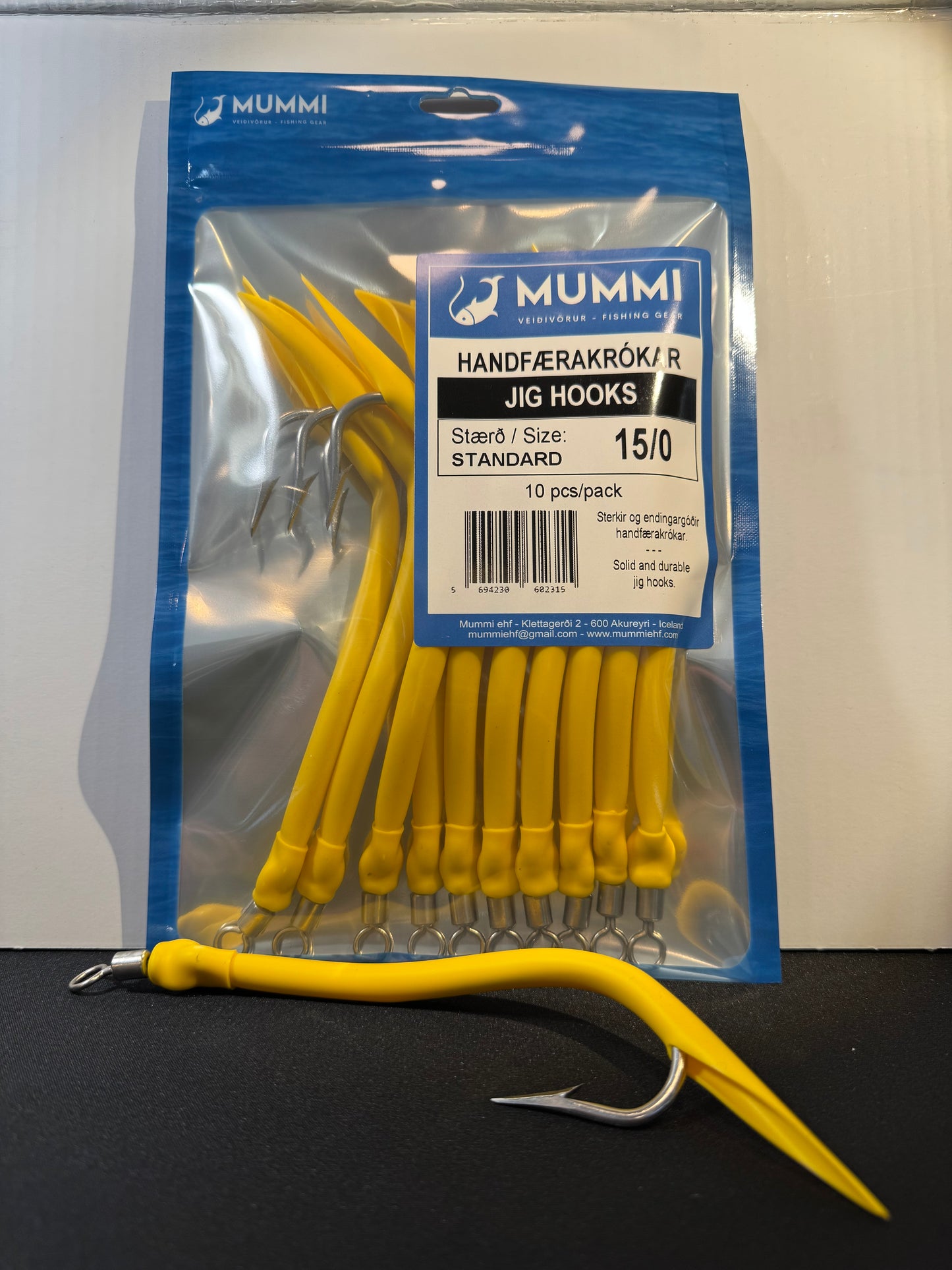 15/0 Krókar, Standard, 10 stk í pakkningu